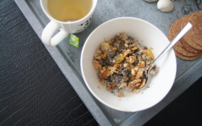 Zoete scrambled egg met appel