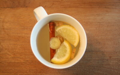 Verse gemberthee met citroen en kaneel