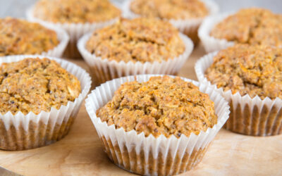 Zonnige carrot-lemon muffins
