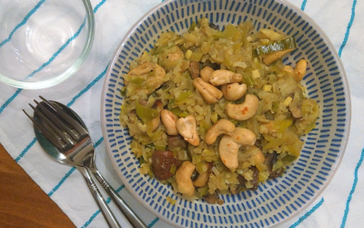 Easy: Kip-kerrie kokos met bloemkoolrijst